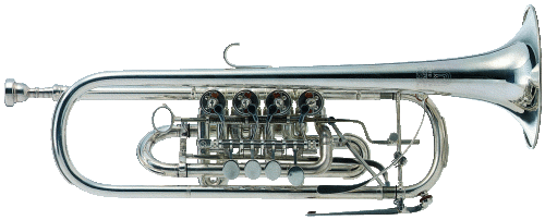 Deutsche B-Trompete, 4 Zylinderventile
