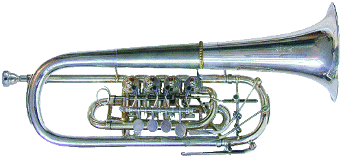 Deutsches Flügelhorn, 4 Zylinder-Ventile