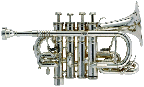 Piccolo G-Trompete mit F-Set, 4 Perinetventile